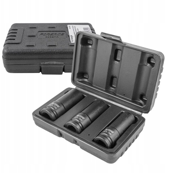 Изображение Zestaw nasadek udarowych cienkociennych 1/2" (6-ktnych) 3el. (17,19,21mm)