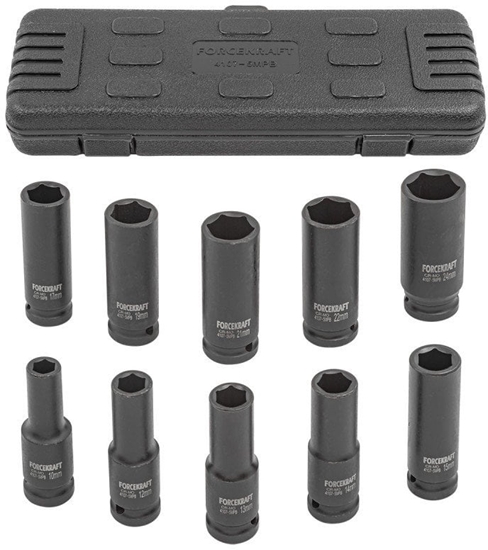 Picture of Zestaw nasadek udarowych gbokich 1/2" 10el. (6-ktnych) (10-24mm)