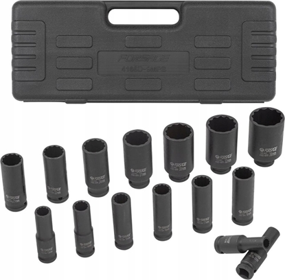 Picture of Zestaw nasadek udarowych gbokich 1/2" 15el. (12-ktnych) (10-36mm)