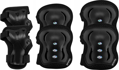 Picture of Zestaw ochraniaczy dziecicych (na kolana, nadgarstki i okcie) Spokey SHIELD