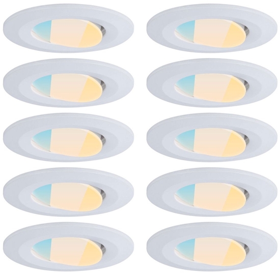 Picture of Zestaw opraw do wbudowania CALLA LED 10x5W 430lm okrga wychylna 3000/4000/6500K IP65 230V biay matowy