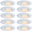 Picture of Zestaw opraw do wbudowania CALLA LED 10x5W 430lm okrga wychylna 3000/4000/6500K IP65 230V biay matowy