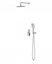 Изображение Zestaw prysznicowy Cersanit S952-029 SET B342 ZESTAW PODTYNKOWY LARGA Z BATERI WAN-NAT CHROM CERSANIT