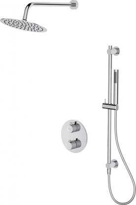 Picture of Zestaw prysznicowy Cersanit SET B552 zestaw podtynkowy, ZEN chrom, z bateri termostatyczn wannowo-natryskow, z boksem (S952-032)