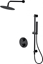 Изображение Zestaw prysznicowy Cersanit SET B553 zestaw podtynkowy, ZEN czarny, z bateri termostatyczn wannowo-natryskow, z boksem (S952-033)