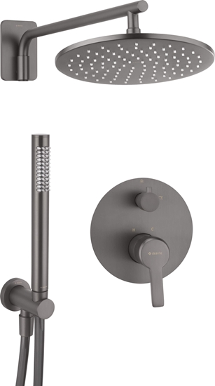 Picture of Zestaw prysznicowy Deante Deante Arnika Titanium Komplet podtynkowy