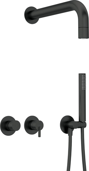 Изображение Zestaw prysznicowy Deante Deante Zestaw prysznicowy podtynkowy z gówk prysznicow - z bateri poziom