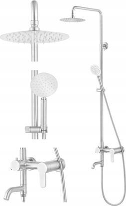 Attēls no Zestaw prysznicowy Fala KOLUMNa PRYSZNICOWa STEELY 3