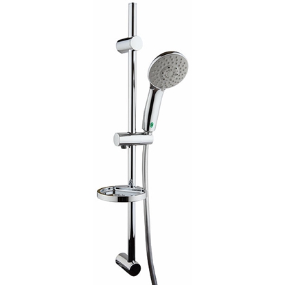 Изображение Zestaw prysznicowy Ferro Doppio przesuwny chrom (N360VL)