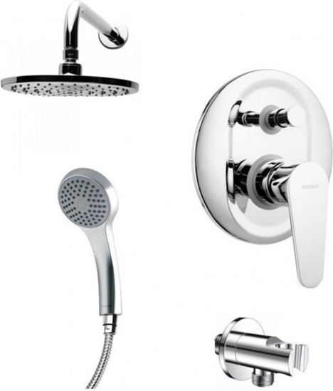 Изображение Zestaw prysznicowy Ferro Rotondo chrom  (ROT2F)