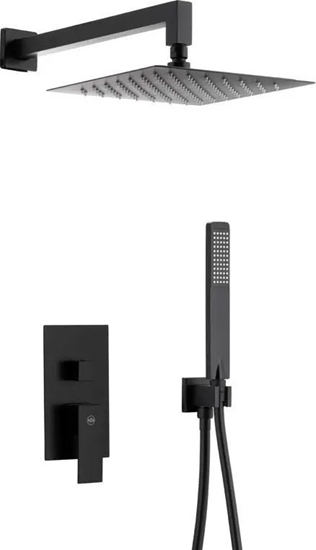 Изображение Zestaw prysznicowy KFA LOGON ZESTAW NATRYSKOWY PODTYNKOWY Z BATERI 3 FUNKCYJN, CZARNY