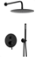 Изображение Zestaw prysznicowy KFA Zestaw natryskowy Moza PODTYNKOWY Z BATERI 3 FUNKCYJN, CZARNA (5039-501-81)