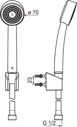 Изображение Zestaw prysznicowy Oras SHOWER SET APOLLO