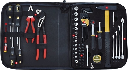 Attēls no Zestaw rónych narzdzi w porcznym etui