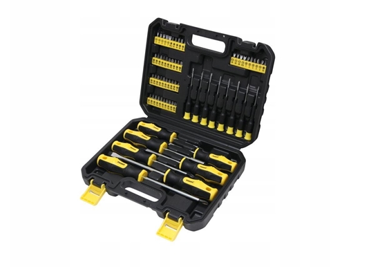 Picture of Zestaw rubokrtów wkrtaków i bitów z magnesem 65el.