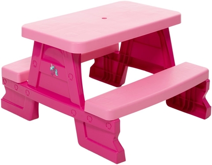 Attēls no Zestaw Stolik Ogrodowy z aweczkami Dla Dzieci Dorex Róowy