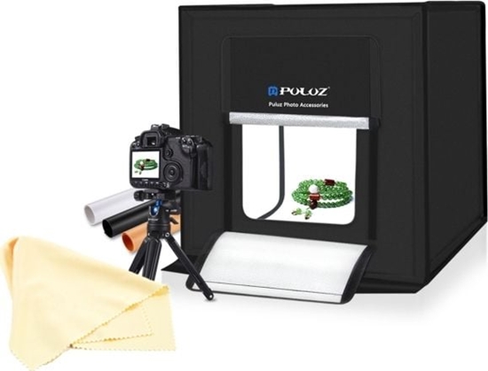 Picture of Zestaw studyjny Puluz Namiot Bezcieniowy 60x60x60cm + Lampy Led Stó Ta