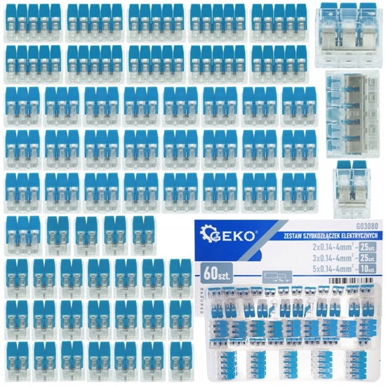 Picture of Zestaw szybkozczek elektrycznych 60el. 0,2-4mm2 (100)