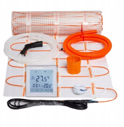 Attēls no Zestaw TV TO 170W/m2 - 5,0m2, regulator TVT 31 WIFI, mata zasilana jednostronnie