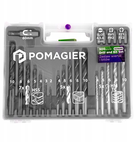 Picture of Zestaw wierte i bitów 300el.