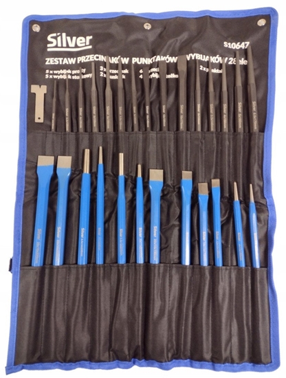 Изображение ZESTAW WYBIJAKÓW I PRZECINAKÓW 28szt SILVER