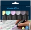 Picture of Zestaw zakrelaczy SCHNEIDER Job Pastel Grey, 1-5 mm, 6 szt., pudeko z zawieszk, mix kolorów