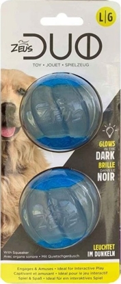 Attēls no Zeus ZS Duo Ball, 5cm, z dwikiem/piszczce, wiecce w ciemnoci, 2szt/op.