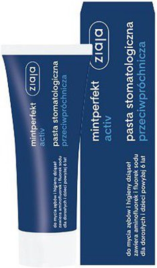 Изображение Ziaja Mintperfekt Activ Pasta stomatologiczna przeciwpróchnicza 75ml