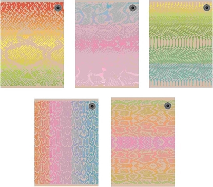 Attēls no Ziemia Obiecana Brulion A5/96K kratka Snakes (5szt)