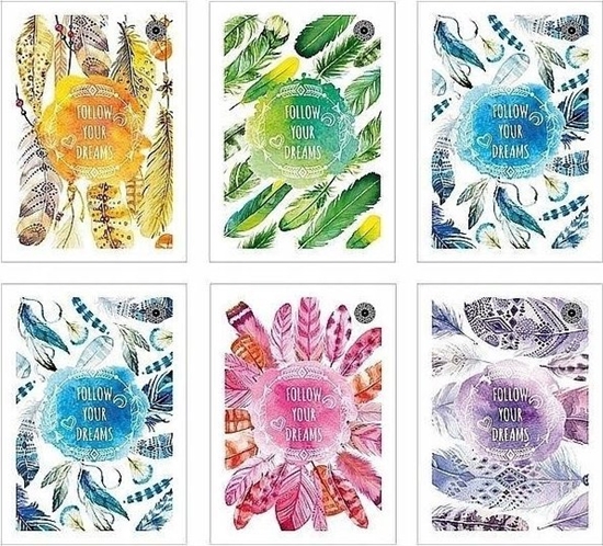 Picture of Ziemia Obiecana Brulion B5/160K kratka Hippi style (5szt)