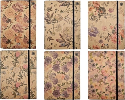 Attēls no Ziemia Obiecana Teczka A4 skrzydowa z gumk Misty Flowers MIX