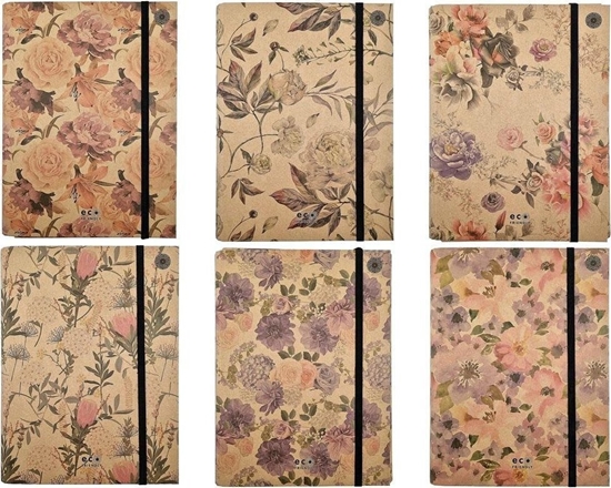 Picture of Ziemia Obiecana Teczka A4 skrzydowa z gumk Misty Flowers MIX