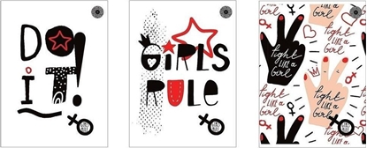 Attēls no Ziemia Obiecana Zeszyt A4/80K linia Girls Rule (5szt)