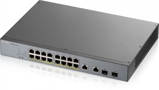 Изображение ZYXEL GS1350-18HP, 18 PORT MANAGED CCTV POE SWITCH, LONG RANGE, 250W (1 YEAR NCC PRO PACK LICENSE BUNDLED)