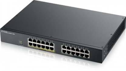 Изображение ZYXEL GS1900-24, 24-PORT GBE L2, 12 PORT POE SMART SWITCH, RACKMOUNT, 130 WATT