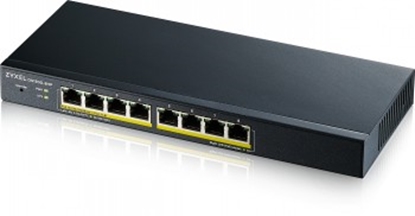 Изображение ZYXEL GS1900-8HP, 8-PORT GBE L2 POE SMART SWITCH, 802.3AT, DESKTOP, FANLESS, 70 WATT