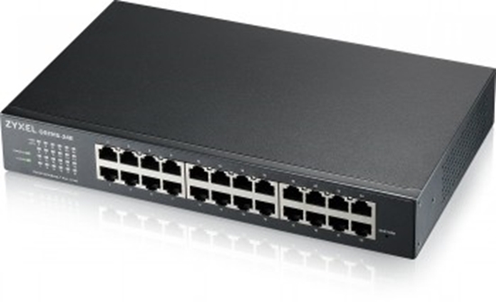 Изображение ZYXEL GS1915-24E, 24-PORT GBE SMART SWITCH, HYBRID MODE, STANDALONE OR NEBULAFLEX CLOUD, RACKMOUNT, FANLESS