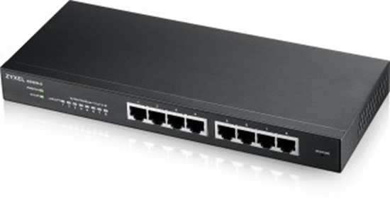 Изображение ZYXEL GS1915-8, 8-PORT GBE SMART SWITCH, HYBRID MODE, STANDALONE OR NEBULAFLEX CLOUD, DESKTOP, FANLESS