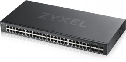 Изображение ZYXEL GS1920-48V2, 50 PORT SMART MANAGED SWITCH 48X GIGABIT COPPER AND 4X GIGABIT DUAL PERS., HYBRID MODE, STANDALONE OR NEBULAFLEX CLOUD