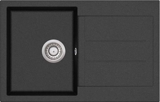 Picture of Zlewozmywak Aquasanita Aquasanita TESSA SQT101-601AW BLACK METALIK