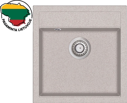 Attēls no Zlewozmywak Aquasanita Dirbtinio granito virtuvin plautuv Aquasanita Tesa SQT100, 110 Beige