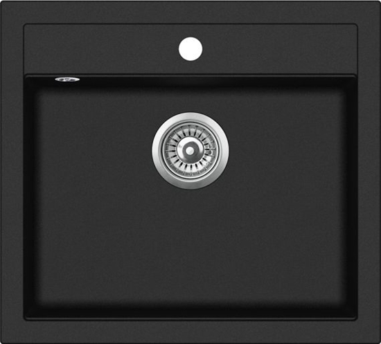 Picture of Zlewozmywak Aquasanita Quadro SQQ100, 601 Czarny metalik