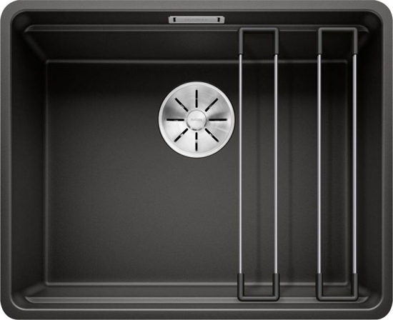 Изображение Zlewozmywak Blanco BLANCO ETAGON 500-F Silgranit PuraDur Czarny, InFino, szyny