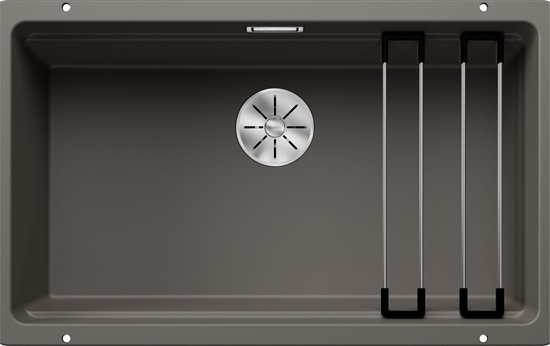 Изображение Zlewozmywak Blanco BLANCO ETAGON 700-U Silgranit wulkaniczny szary, InFino, szyny