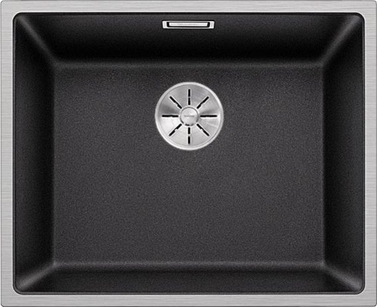 Изображение Zlewozmywak Blanco BLANCO SUBLINE 500-IF SteelFrame Silgranit antracyt, korek auto., InFino