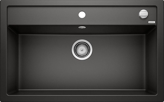 Picture of Zlewozmywak Blanco Dalago 8 Silgranit czarny z korkiem automatycznym (525877)