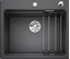 Изображение Zlewozmywak Blanco Etagon 6 Silgranit antracyt z korkiem automatycznym InFino, szyny (524529)