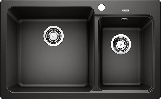 Изображение Zlewozmywak Blanco Naya 8 Silgranit czarny komora z lewej (525944)