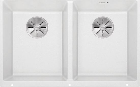 Picture of Zlewozmywak Blanco Subline 350/350-U Silgranit biay z korkami InFino (523578)
