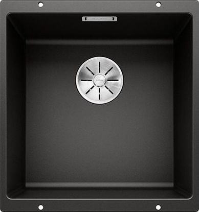 Attēls no Zlewozmywak Blanco Subline 400-U Silgranit czarny z korkiem InFino (525990)